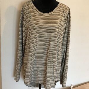 Athleta long sleeve striped top XL tall